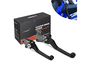 JFG RACING Dirt Bike Foldable Clutch Brake Levers,Clutch Lever Breakaway Levers for YZ125 YZ250 15-23/YZ250F 09-23/YZ450F YZ4