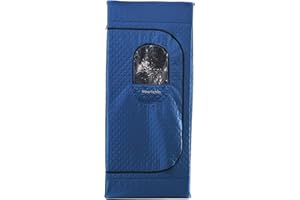 noerishia Sauna Box for Home, Portable Steam Sauna for Relaxation, 32" x 32" x 71", Heavy Blue