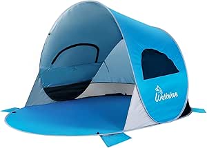 WolfWise Sun Shelter Tent Instant Easy Pop Up Beach Umbrella Sport Automatic Instant Portable Outdoors Quick Beach Tents
