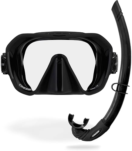 Amazon.com : Cressi Z2S & Corsica Free Mask & Snorkel Kits, Black