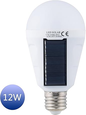 Owikar Solarbetriebene Led Lampe Tragbare E27 Sockel Wiederaufladbar Notfalllampe Fur Draussen Draussen Camping Wandern Angeln Zelt Beleuchtung 12 W 12 00w Amazon De Beleuchtung