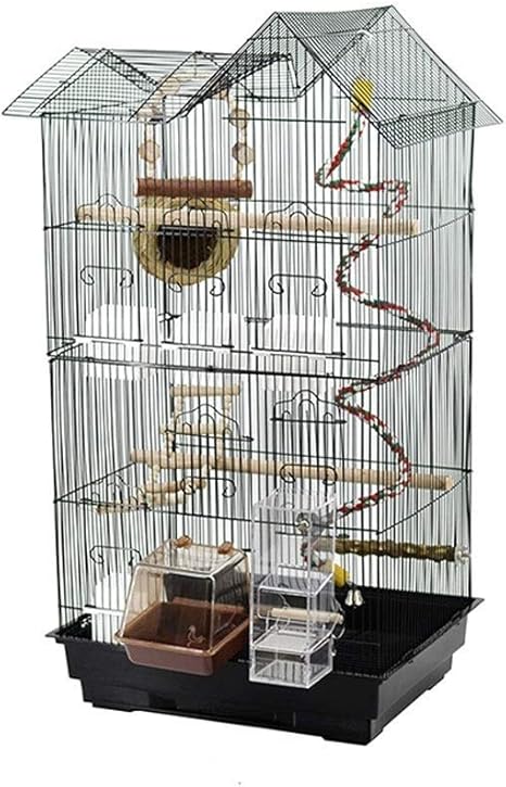 Amazon Co Jp Hizljj 大型鳥かごプレイトップオウムチンチラケージコンゴウインコオカメインコオウムペットハウス繁殖鳥かご鳥の巣スイングフィーダー ペット用品