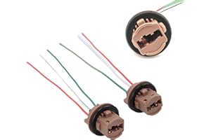 iJDMTOY 7440 7443 Wiring Harness Sockets Compatible with LED Bulbs, Turn Signal Lights, Brake Lights