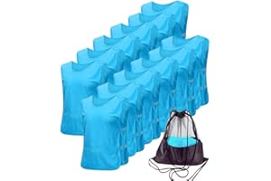 Antoyo Pinnies Adult Football Jersey, Adjustable Mesh Soccer Jersey