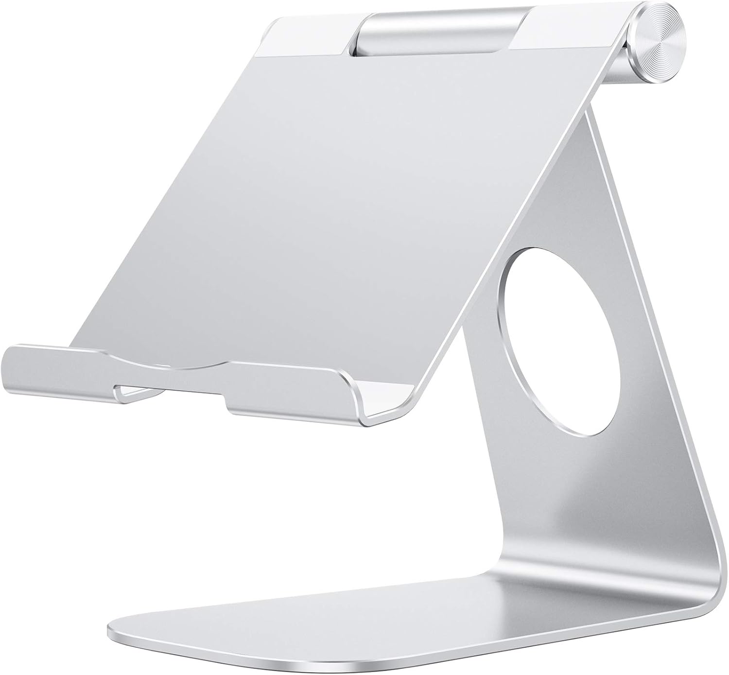 Tablet Stand Holder Adjustable, OMOTON T1 iPad Stand, Desktop Aluminum Tablet Dock Cradle Compatible with iPad Air 4/Mini, New iPad 10.2/9.7, iPad Pro 11/12.9, Samsung, Nintendo and More, Silver: Computers & Accessories