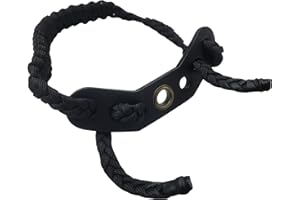 SAS Southland Archery Supply Wrist Braided Compound Bow Sling with Leather Mount Strap On Hand Archery