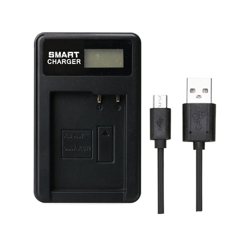 DMWBLC12 DMW-BLC12 Battery Charger DMW BLC12 Charger for Panasonic Lumix FZ1000,FZ200,FZ300,G5,G6,G7,GH2,DMC-GX8