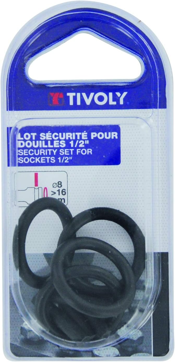 Tivoly 11591120001 Set of Pins & Seals for 1/2-Inch Sockets 8 to 16 mm, Black, Variety pack - Image 3