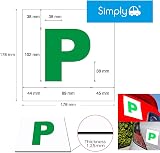 Simply TL1100 Pack of 2 Fully Magnetic Car P-Plates Twin Pack view 4