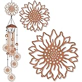 BEUNITONE Large Aluminium Wind Chimes 33" Outdoor Deep Tone Memorial Wind Chimes with Sunflower Wind Catcher, Sympathy for Loss of Loved Mom Father,Metal Wind Chime for Garden Patio Balcony Home Decor