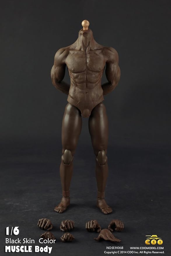 Amazon Co Jp 3406b 黒人超筋肉ボディービルダーボディ フィギュア素体１ ６ ホビー 通販
