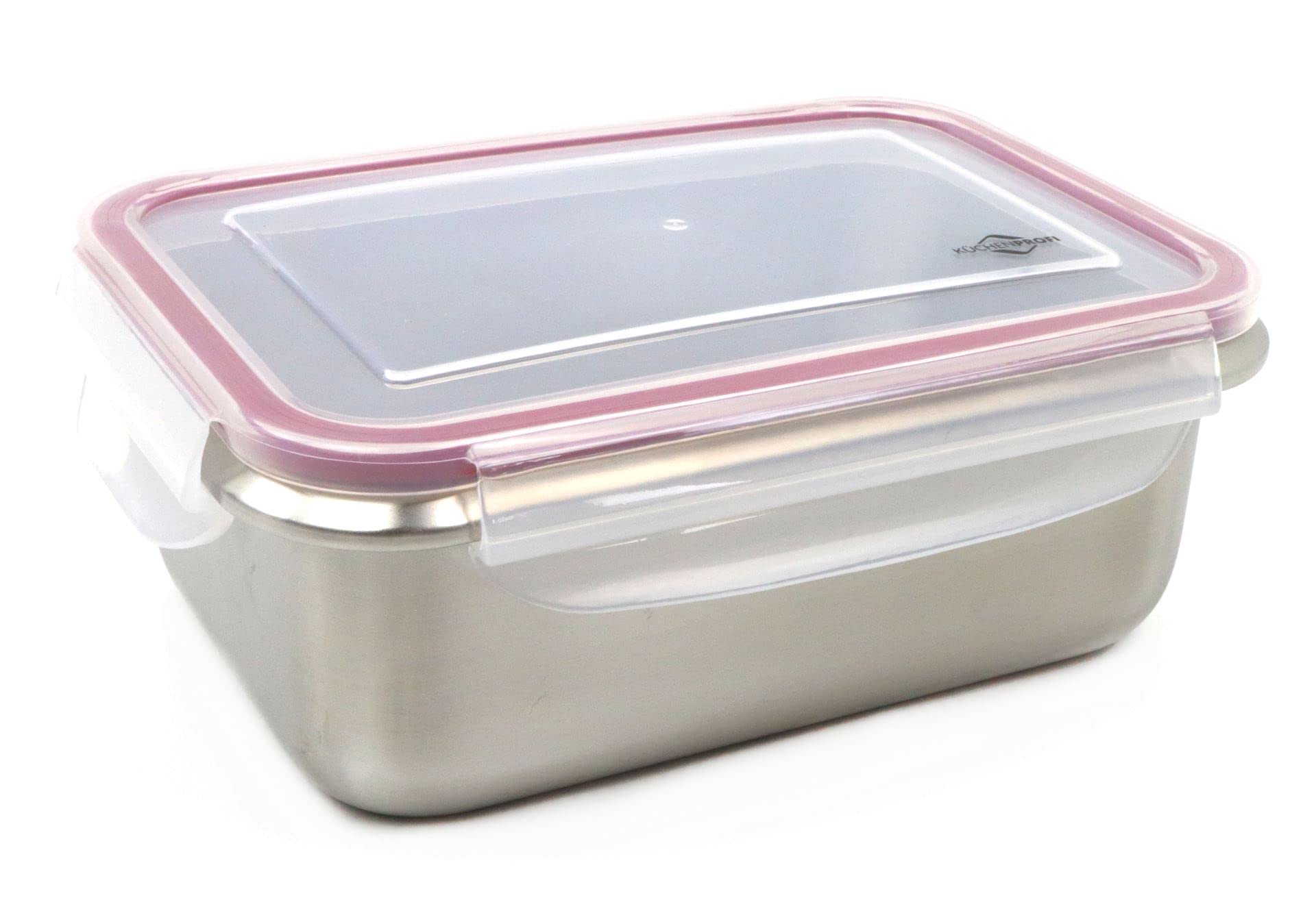 Küchenprofi Large Lunch Box/Storage Container with Red Lid 16 x 22 x 8.5 cm