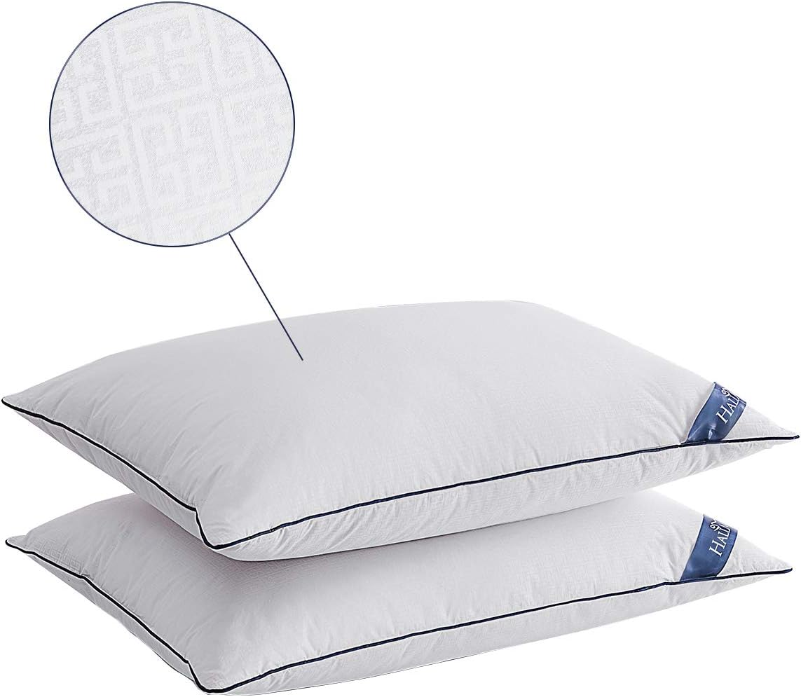 Hall Mark Anti Allergy White Duck Feather Pillows White Pack Of