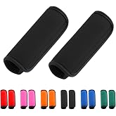 2 Pack Luggage Handle Wraps for Luggage Suitcase Travel Bags (Black)