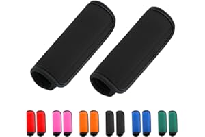JMUOYLD 2 Pack Luggage Handle Wraps for Luggage Suitcase Travel Bags (Black)