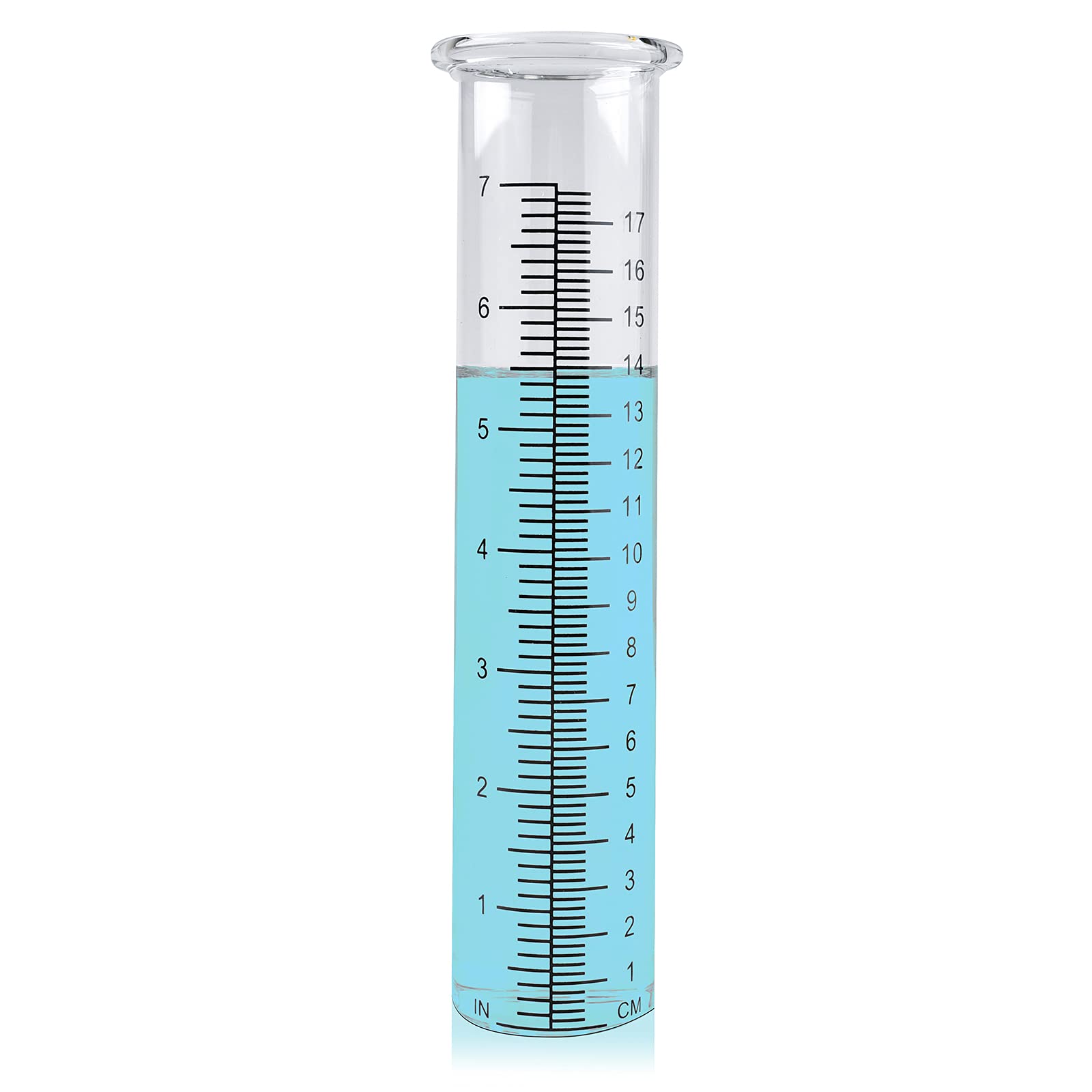 Photo 1 of TBWHL 7" Capacity Rain Gauge Replacement Tube Glass, 8.27 Inches x 2 Inches Rain Gauge for Yard Garden Outdoor (1Pcs)