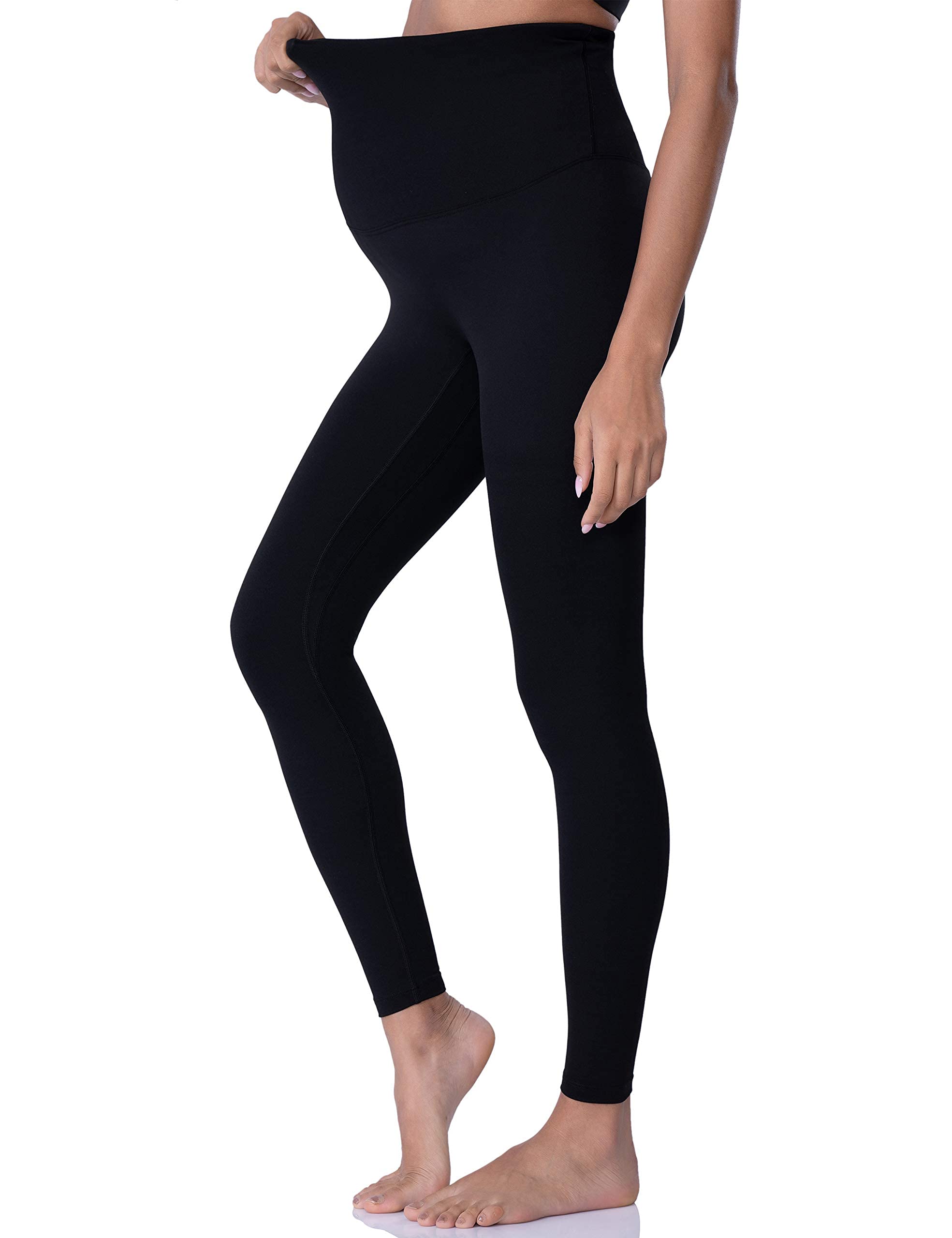 POSHDIVAH Women's Maternity Leggings Over The Belly Pregnancy Yoga Pants Active Wear Workout Leggings