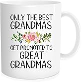 Waldeal Great Grandma Mug, Promoted to Great Grandma Birthday Gift, Pregnancy Announcement Present for Daughter, 11oz