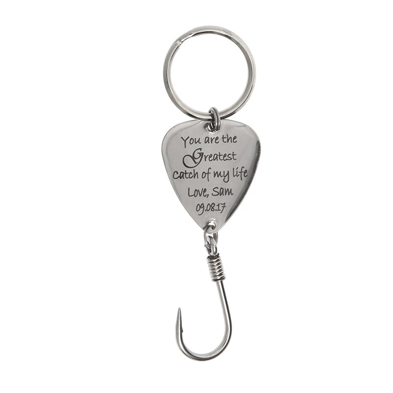 Customize Personalized Fishing Hook Fishing Lure Keychain