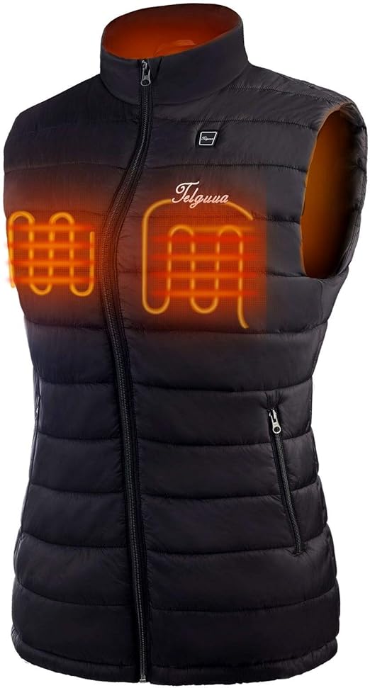 Telguua Women's Warming Heated Vest with 14400mAh Battery Pack