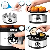 Duronic EB40 BK Electric Egg Boiler 7 Eggs Steamer 400W 220-240V view 4