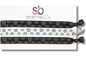 Infinity Collection Volleyball Head Bands, Girls Hair Accessories,3 Volleyball Headbands, Gift for Volleyball Players & Teams