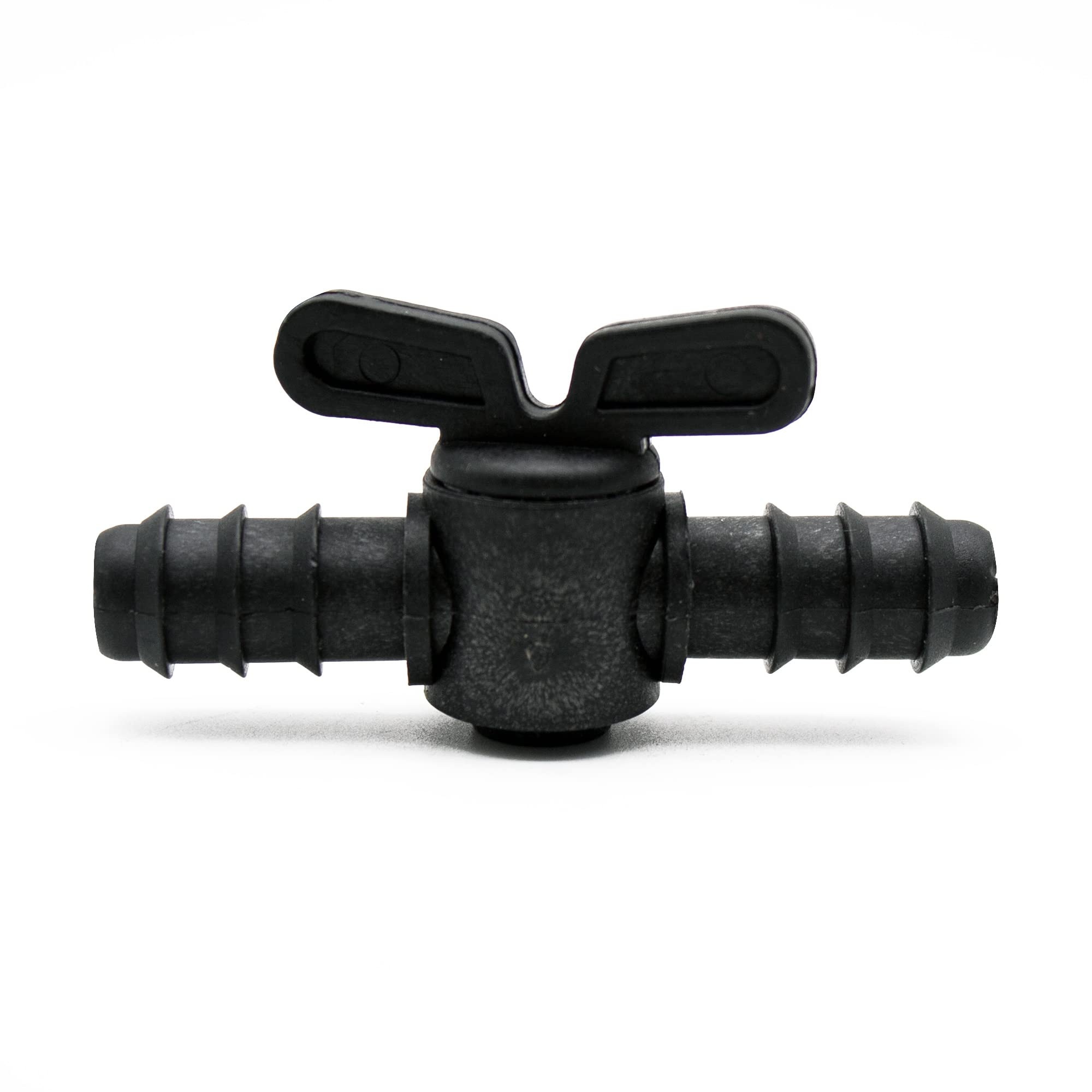 DOJA Industrial | Irrigation Valve | 16 mm | Pack of 12 | Black | Valve for Drip Watering System | Use in Farming, Villas and Garden Irrigation