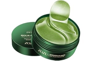 Green Cosmos 24k Under Eye Patches - 30 Pairs - Under Eye Mask for Eye Care,Hydrating Moisturizing Eye Mask Patch Under Eye Patches for Dark Circles and Puffiness (Avacado)