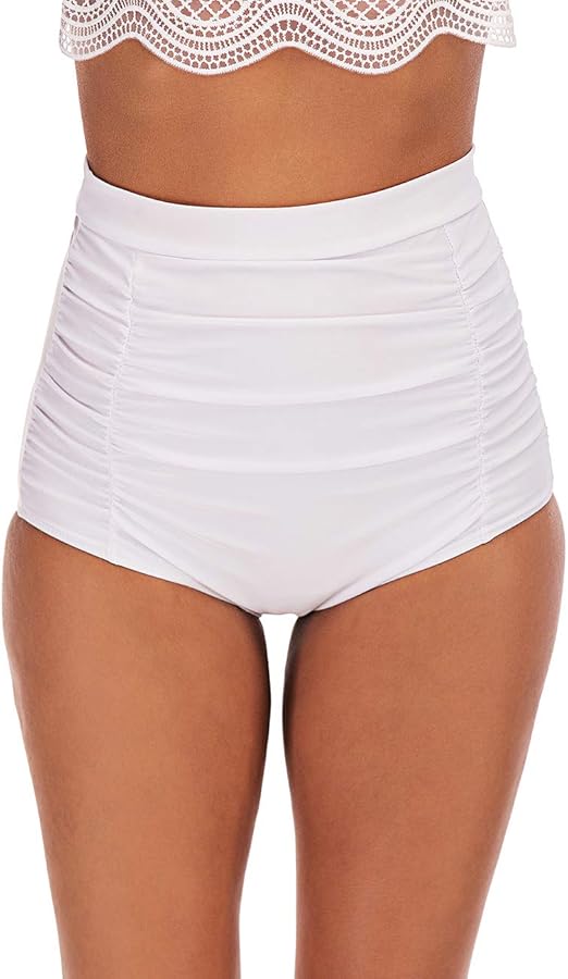Amazon 水泳パンツ ハイウエスト 水着 女性 ズボン 19 ビキニショーツ スイムショーツ おしゃれ 水着 ショート パンツ レディース プリーツ 体型カバー 水着インナー 無地 単品 海水浴 温泉 旅行 ビキニ セパレーツ 通販