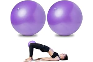 2 Pack Pilates Balls, Mini Yoga Exercise Balls, 9 Inch Small Activity Ball for Pilates, Yoga, Core Training and Physical Ther