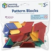 Learning Resources Pattern Blocks Smart Pack, Developmental Toy, Shapes, Patterns, 50 Pieces