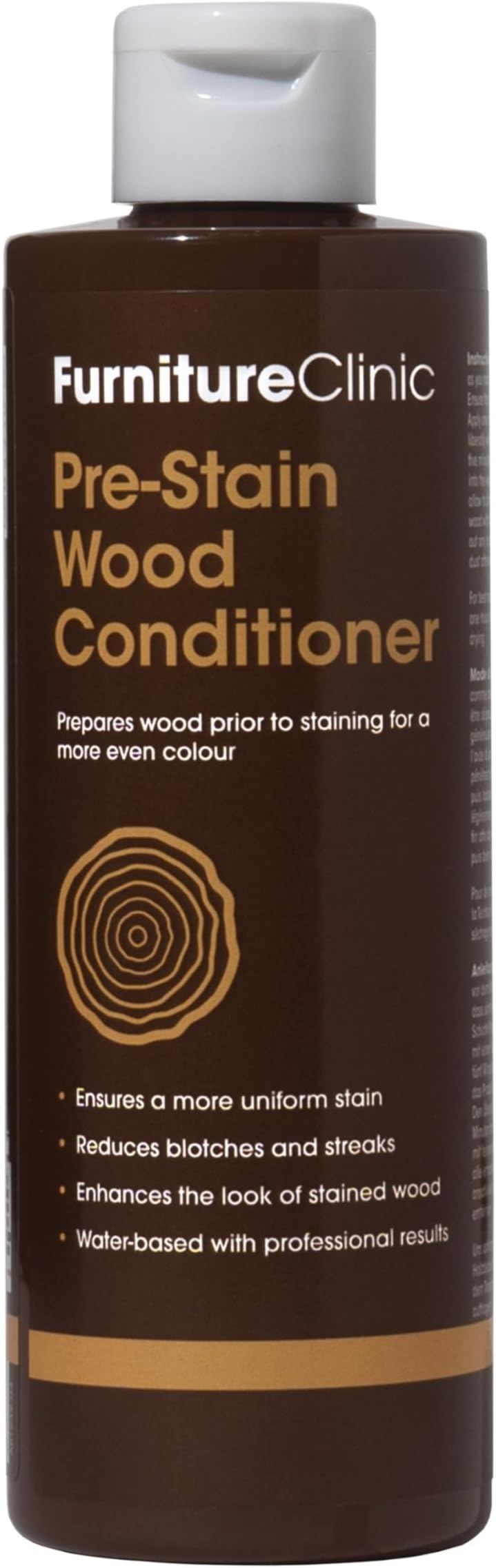 Furniture Clinic Pre-Stain Wood Conditioner Water-Based 250ml Indoor Outdoor