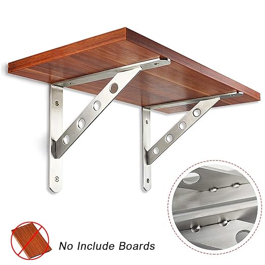 2* Estantes Escuadras Acero inoxidable, Soporte Triangular ...