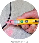 Martindale NC2 Non-contact Voltage Tester Yellow 200V-1000V AC Audible LED view 3