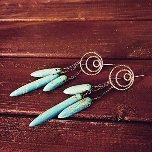 Dreamcatcher Turquoise Hoplite Dangle Earrings Sterling Silver