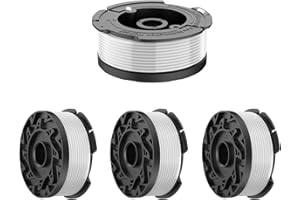 EVENLINKICS 4 Pack AF100 Replacement Spool, Compatible with black and decker weed eater,30ft 0.065" Trimmer Line，Compatible with black and decker weed eater string，for af100 replacement spool for black and decker