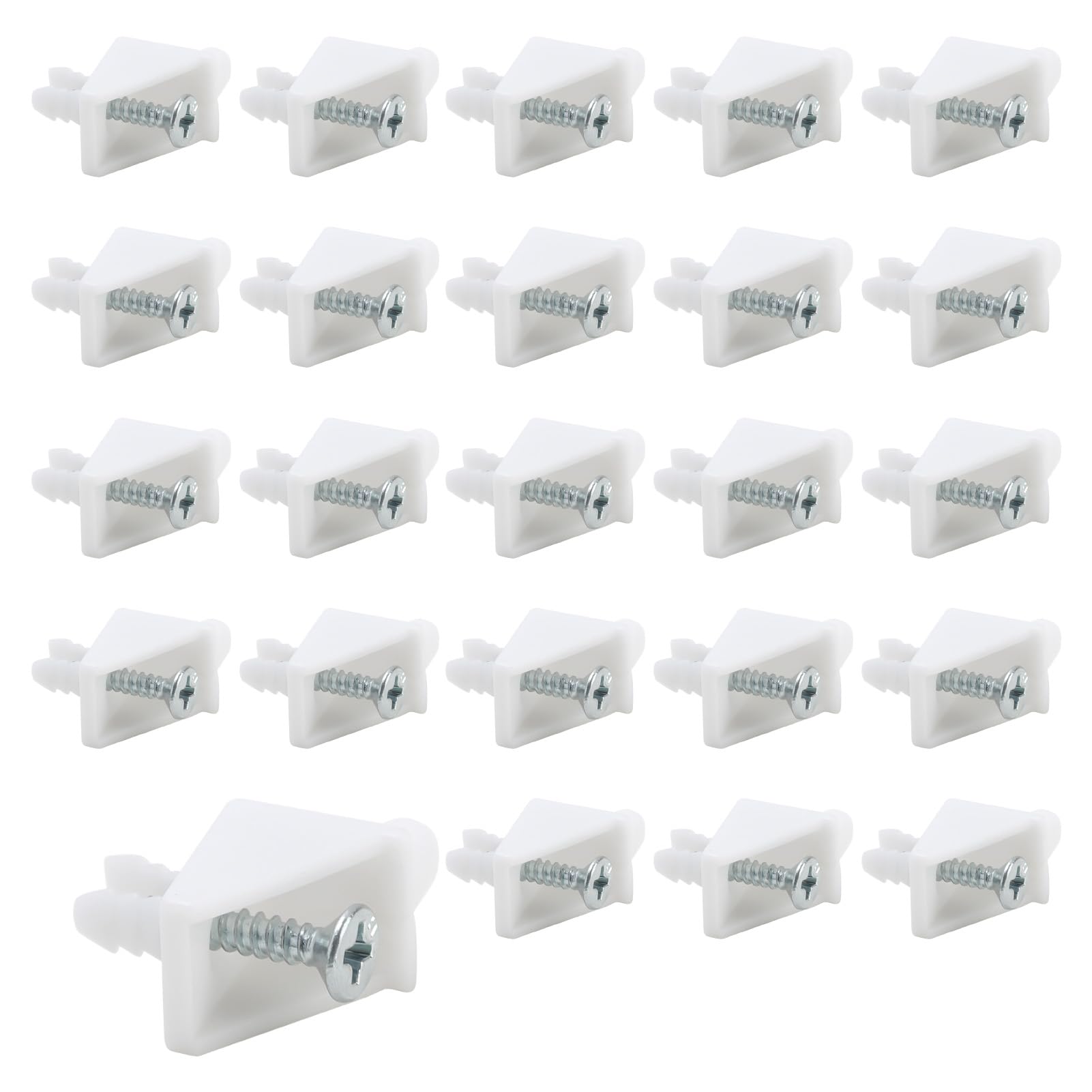 24Pcs White Shelf Support Pins, ReplacementScrews Shelf Support Pins - Compatible with IKEA Part 101558 (Pax, KOMPLEMENT), Shelf Support Pins 101558