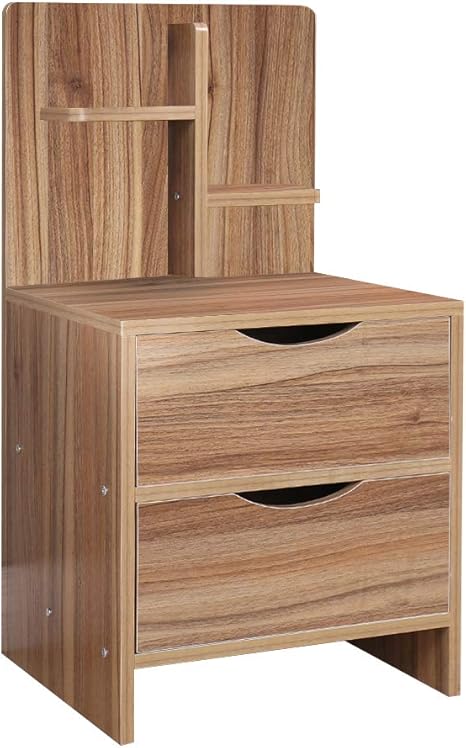 Amazon Co Jp Soges ナイトテーブル アクア 北欧 木製 引出し ナイトチェスト ベッド サイドテーブル Ct2 2 Ok ホーム キッチン
