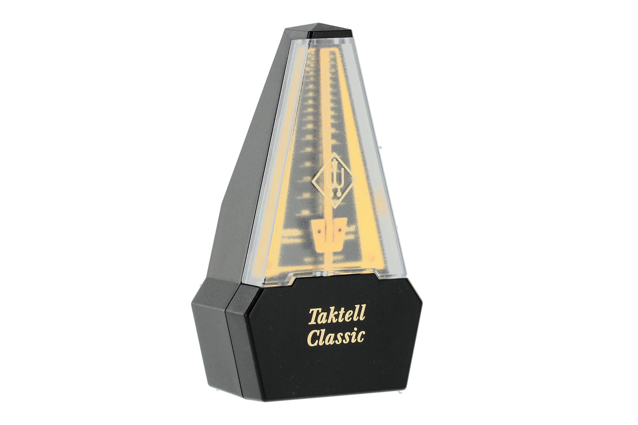 Wittner Metronome Taktell Classic Series 829 - Plastic casing - Without bell - Black/gold plated - Mechanically wound - No batteries required - Made in Germany