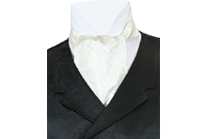 Historical Emporium Men's Satin Paisley Ascot