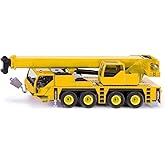 Siku Mobile Crane Truck 1:55 Scale 2110 | Diecast Metal &amp; Plastic Toy Vehicle Replica | Telescopic Extension, Movable Parts, Metal Crane Hook, Rubberized Tires | Collectible Super Series