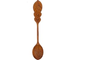 JABIHOME Wooden Spoon Display, Birthday Gifts for Mom, Japanese Decorated Wooden Spoon and Fork, Kitchen Gifts for Mom, Fall Gifts for Women, Mother's Day Gifts