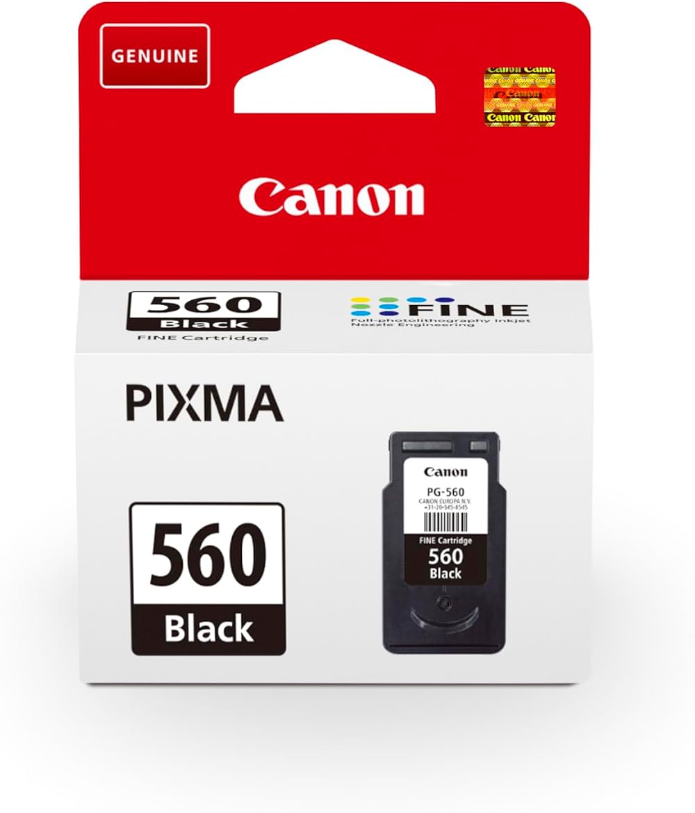 Canon PG-560 Black Ink Cartridge 10 ml High Capacity Original
