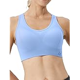 FITTIN Racerback Sports Bras for Women - Padded Seamless High Impact Support for Yoga Gym Workout Fitness