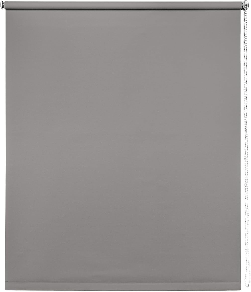 New Edge Blinds Thermal Blackout Roller Blinds Light Grey 170cm Wide