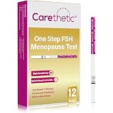 [12 Pack] Carethetic FSH Menopause Test Strips - Rapid At-Home Menopause Stage Test Kit, High-Sensitivity FSH Detection