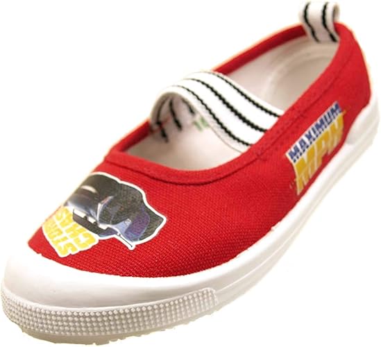 Amazon ディズニー Cars カーズ 7365 01 バレエシューズ 赤 友袋付 上履き キッズ スクール 上履き