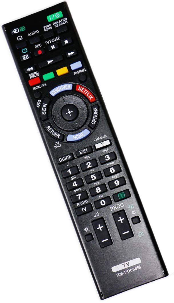 RM-ED058 Remote Control Replacement-VINABTY RMED058 Remote for Sony KDL-55W815B KDL-50W706B KD-75S9005B KD-55X8505B KD-49X8505B KDL-60W855B KDL-42W815B KDL-42W805B KDL55W955B KDL-42W828B KDL42W829B TV