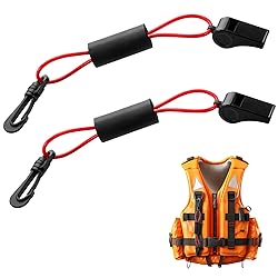 Seenelling 2 Pcs Whistle with Lanyard for Safety