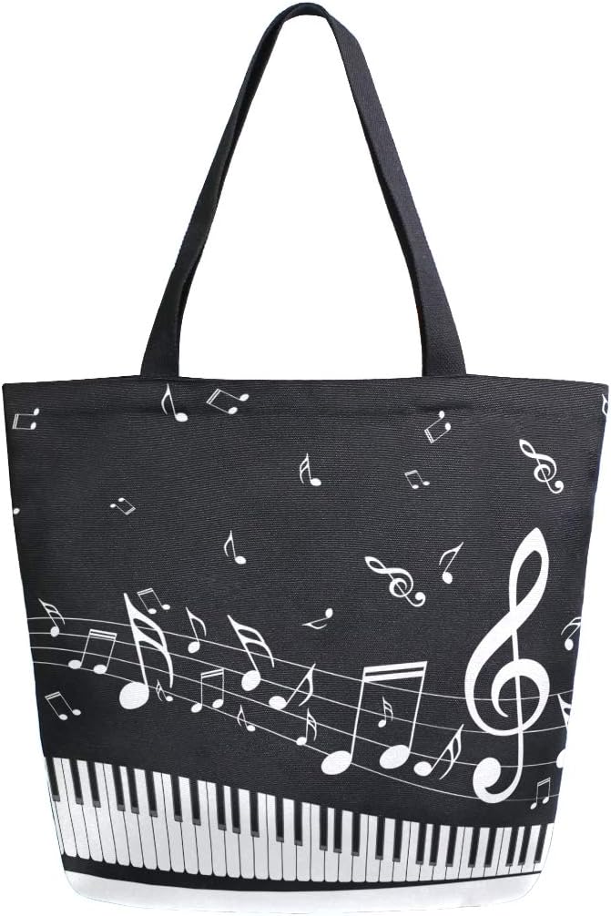 Mnsruu Canvas Handbag Shoulder Bag,Women Handle Shopping Crossbody Bag,Yorkshire Terrier Dog Looking Tote Casual Beach Multifunction Bags for Ladies Women (Black) - Image 3